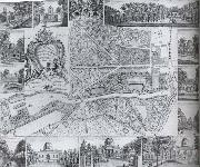 unknow artist, Plan and views of Chiswick House